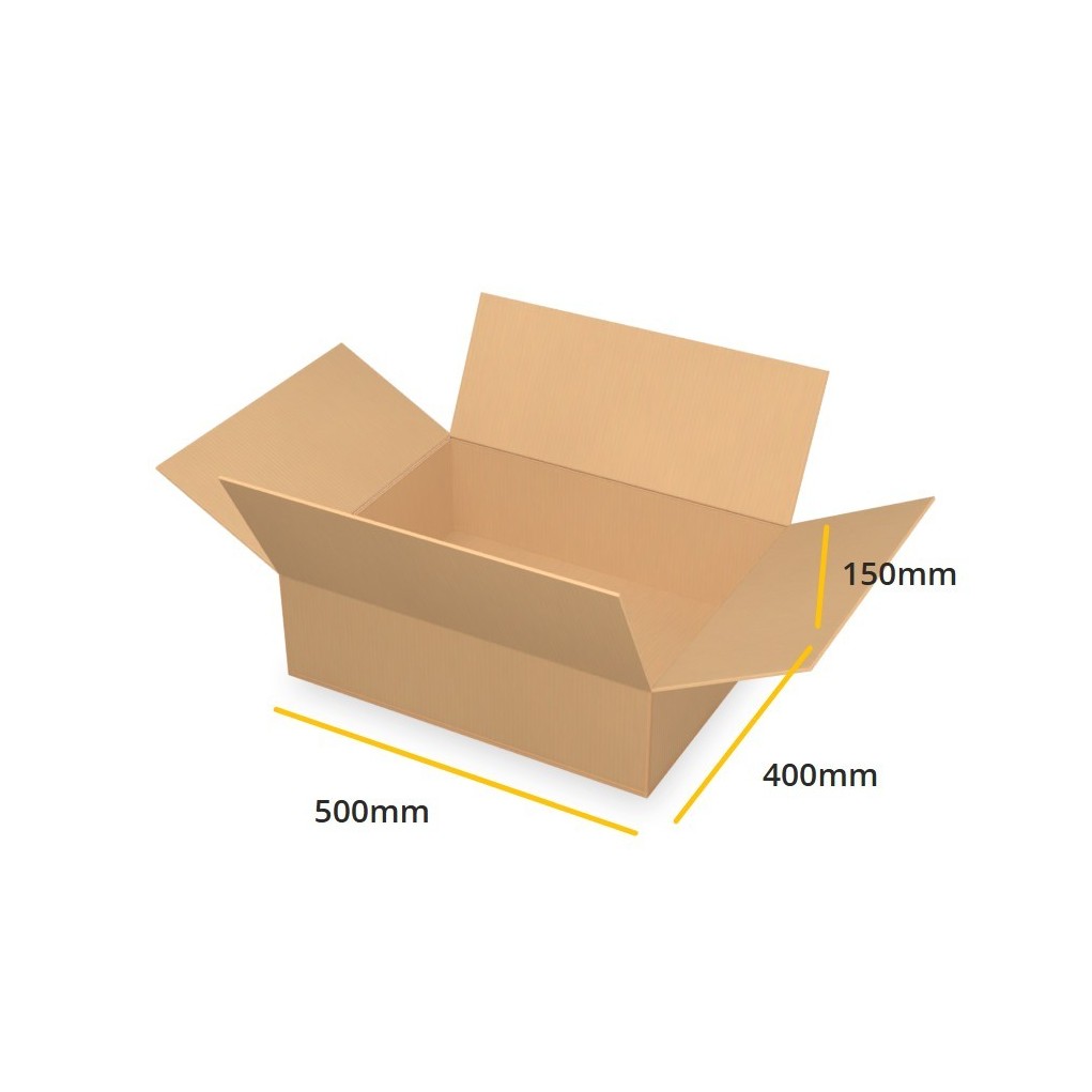 Caisse américaine brune K410 B 500x400x150