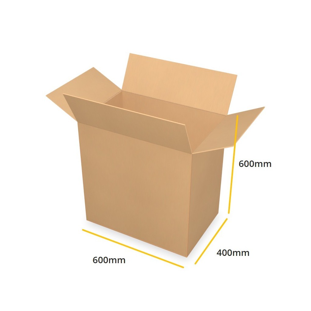 Коричнева картонна коробка K434 C 600x400x600