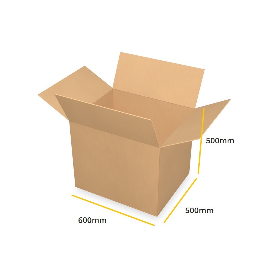Brown cardboard box K436 EB 600x500x500 Brown cardboard box K436 EB 600x500x500