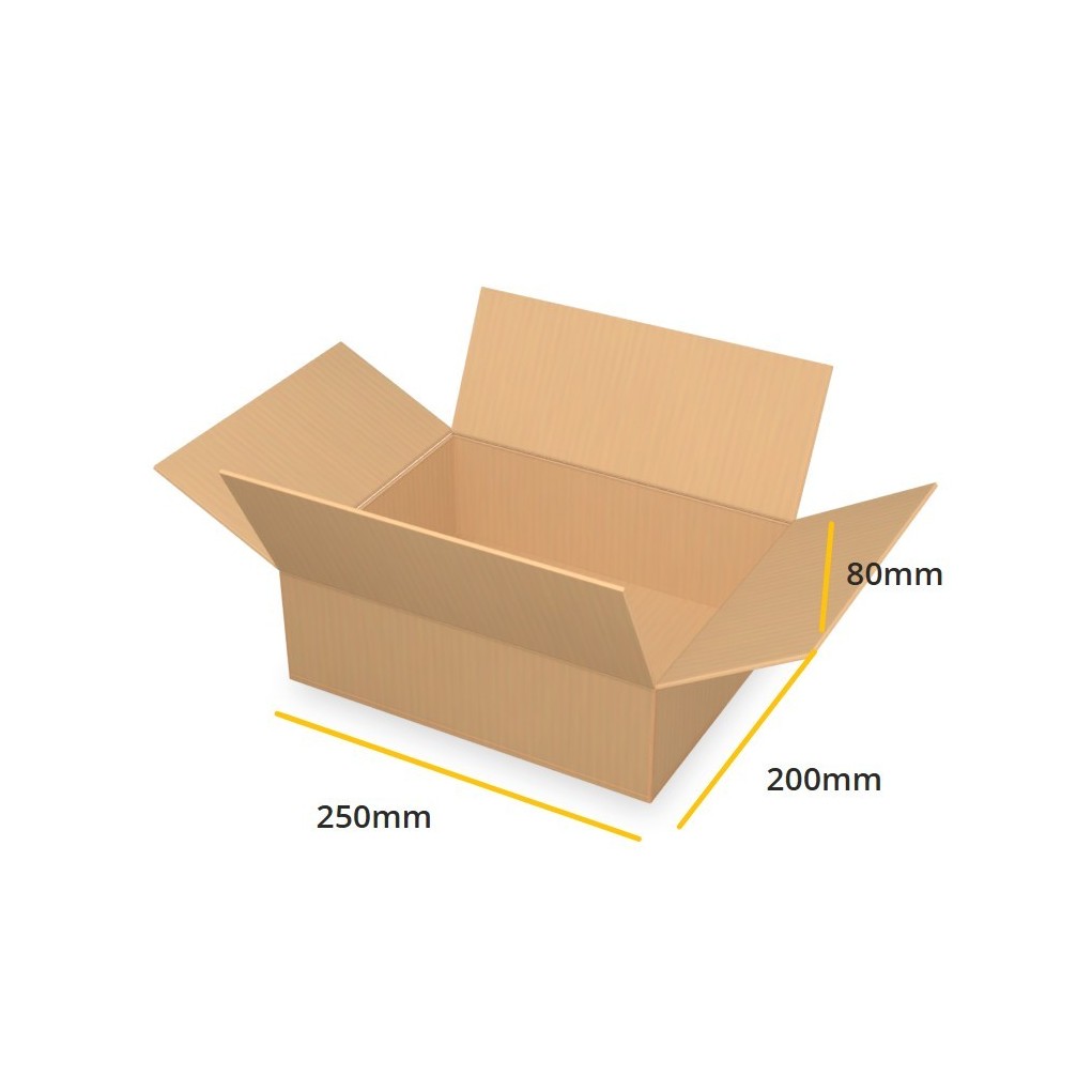 Caisse américaine brune K448 B 250x200x80