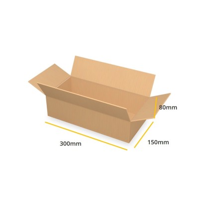 Brown cardboard box K449 B 300x150x80