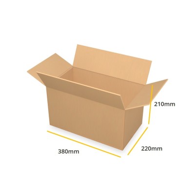 Smeđa kartonska kutija K458 EB 380x220x210