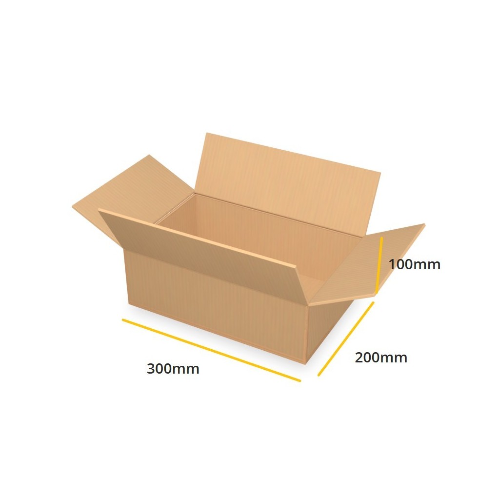 Brązowy karton klapowy K479 EB 300x200x100 Brązowy karton klapowy K479 EB 300x200x100