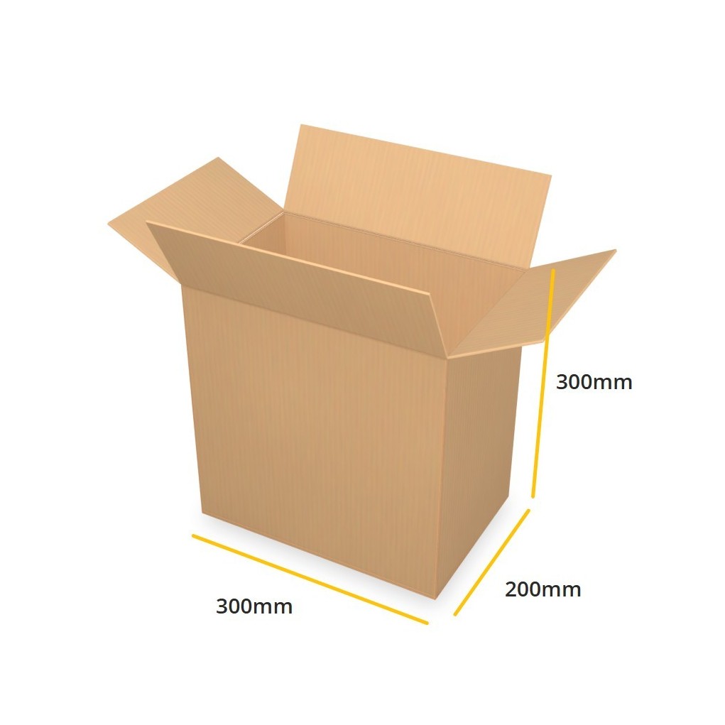 Caja de cartón marrón K485 EB 300x200x300