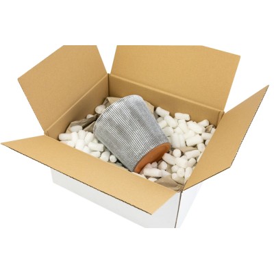 Balta kartoninė dėžė K098 300x250x150 Balta kartoninė dėžė K098 300x250x150