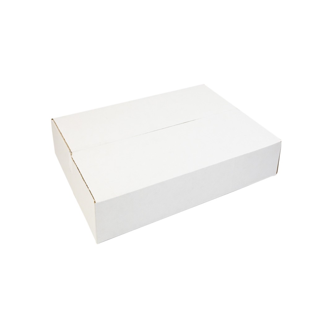 Vit wellpappslåda K081 350x250x70 Inpost paketbox storlek A
