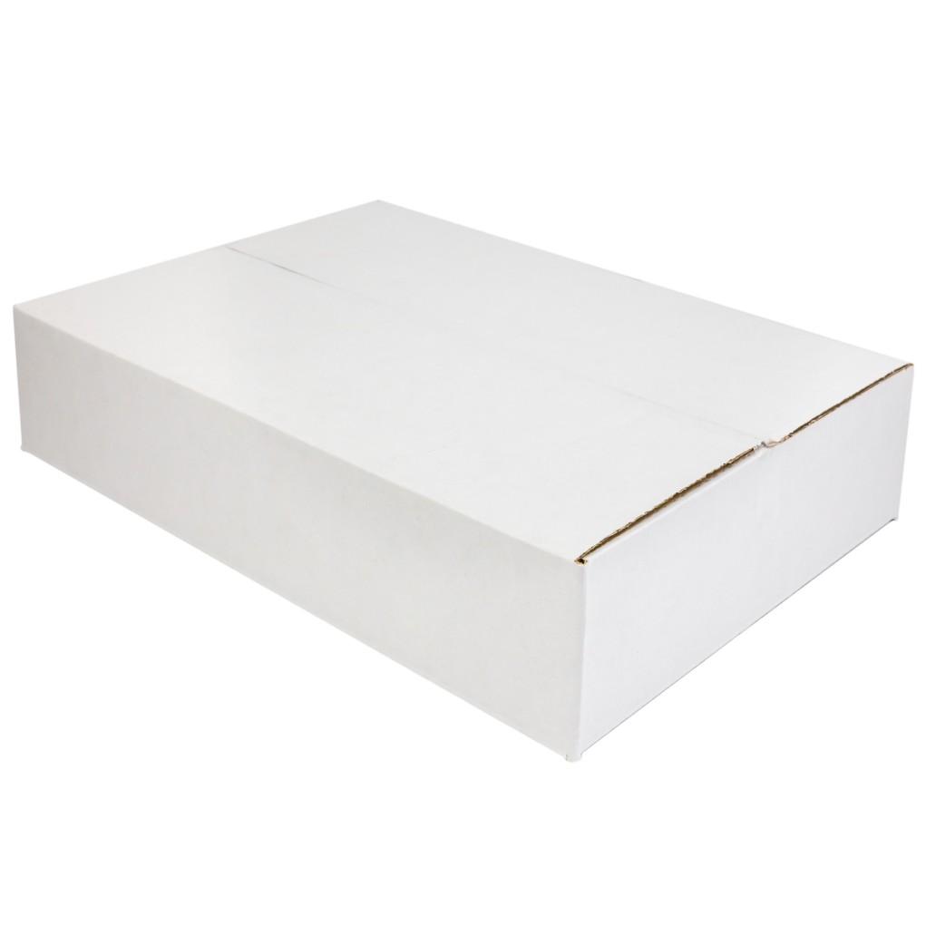 Caja de cartón blanco K081 350x250x70 Inpost taquillas tamaño A