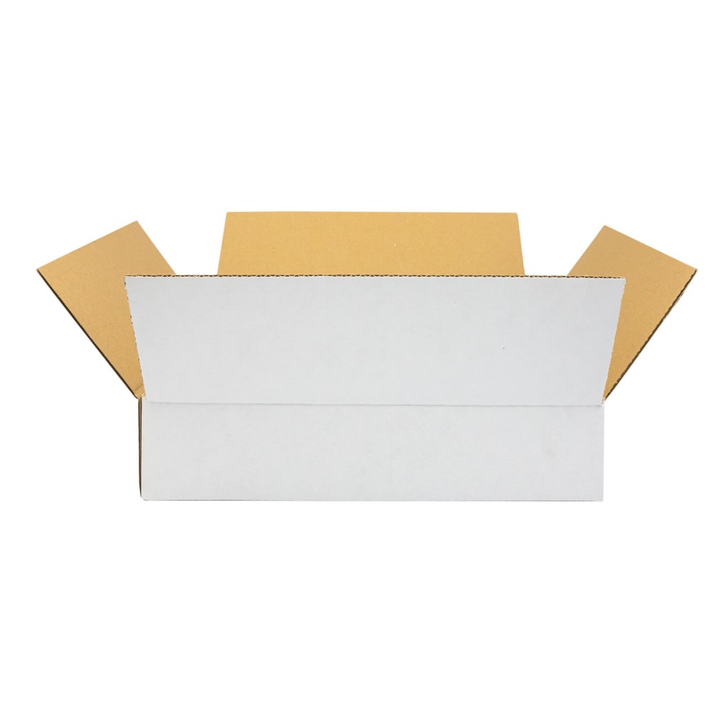 Caja de cartón blanco K081 350x250x70 Inpost taquillas tamaño A