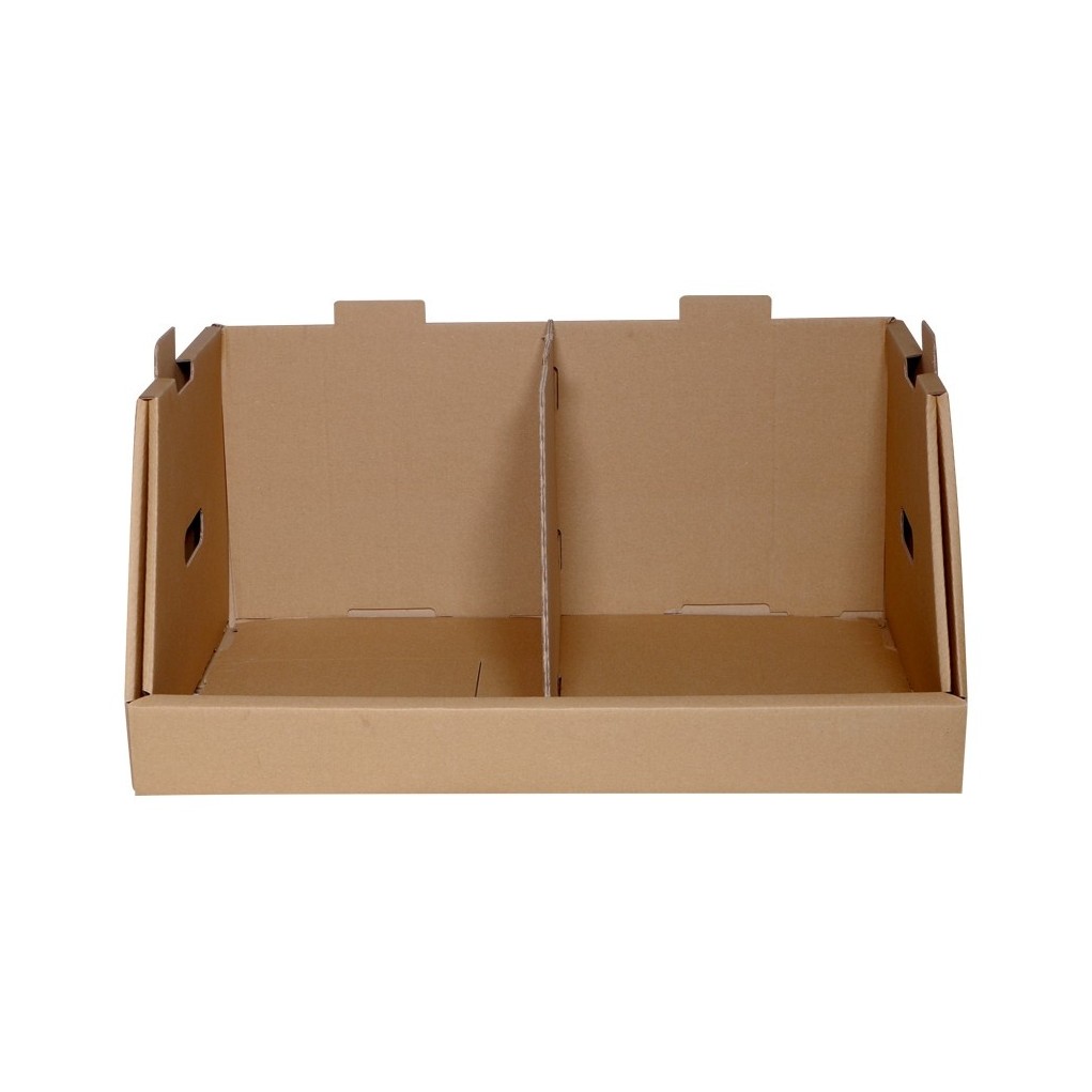 Strong cardboard rack with partition 600x400x280