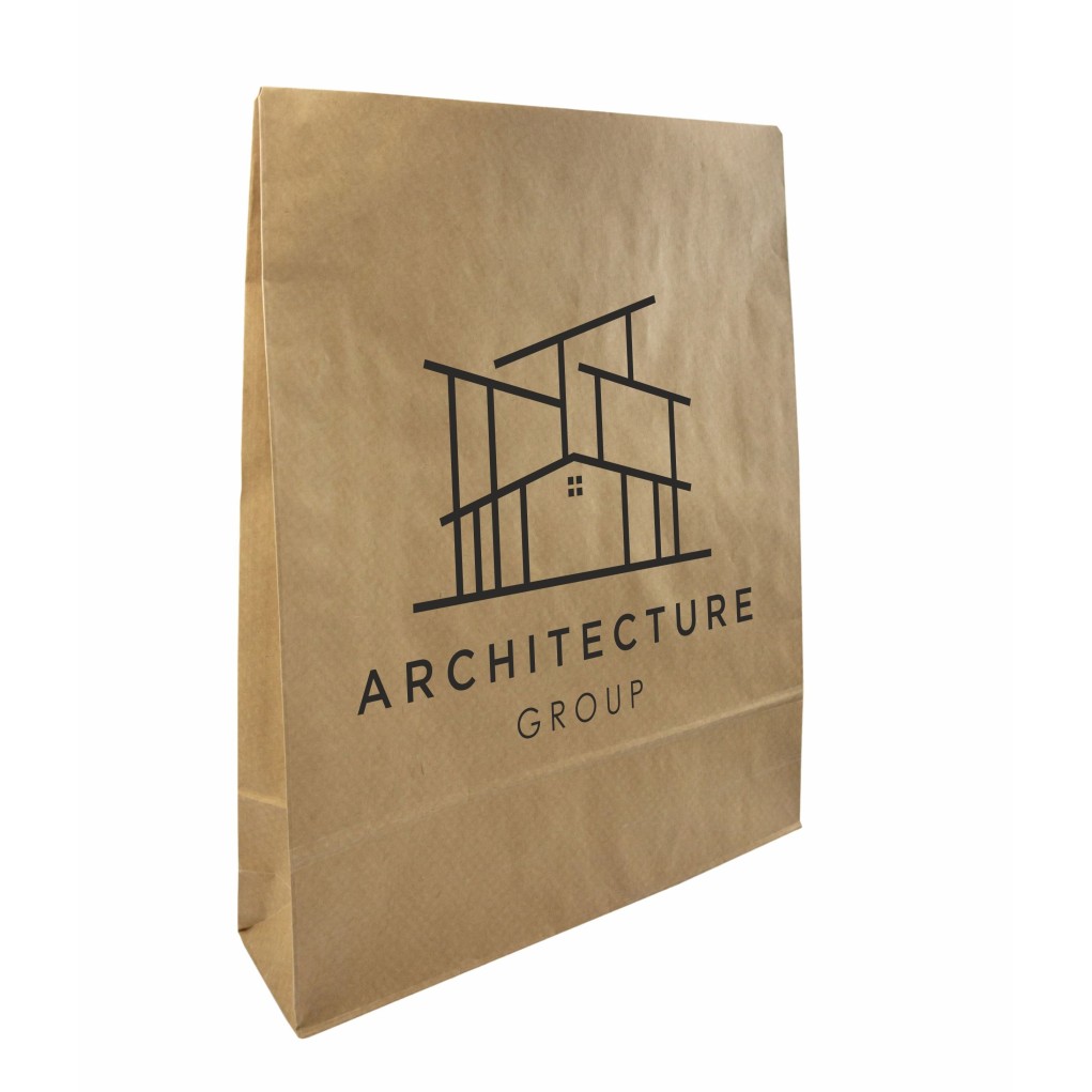 Sac de expediere din hârtie Papieropak e-Green 162x229x40 cu imprimare pe o singură parte