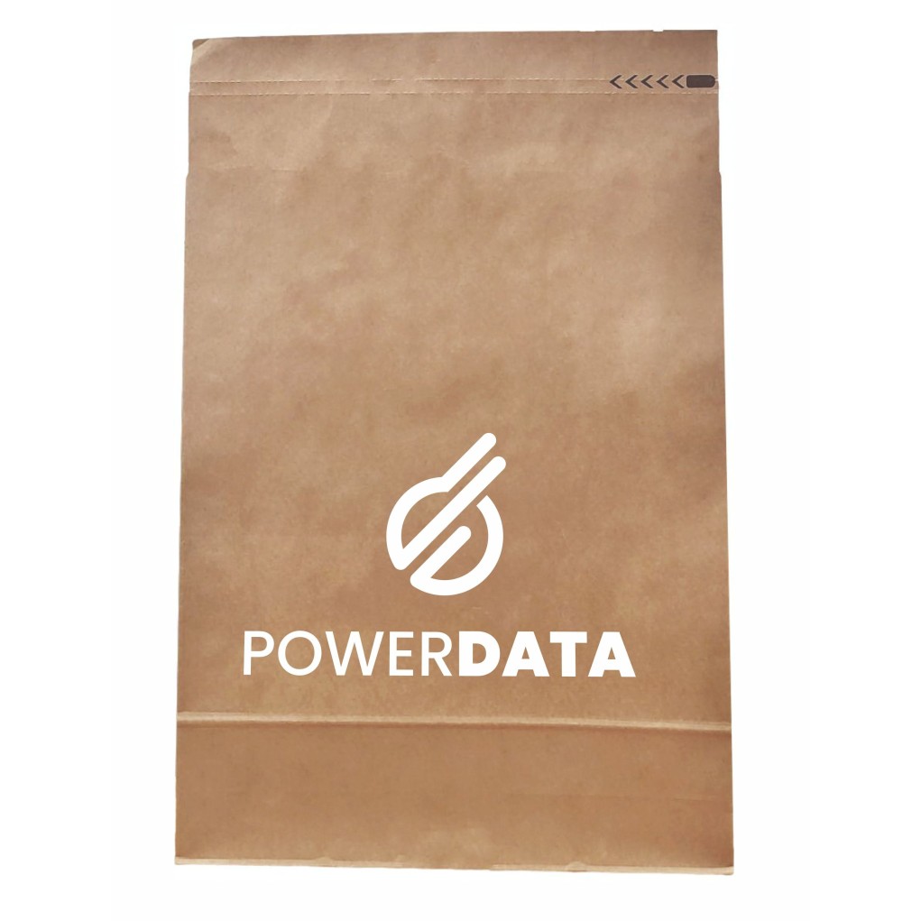 250x350x50 Paper shipping bag Papieropak e-Green with one-sided print 250x350x50 Paper shipping bag Papieropak e-Green with one-sided print