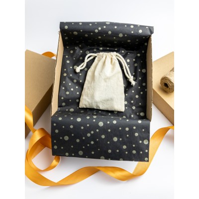 Seidenpapier schwarzes Punktmuster (Packung mit 240 Stück) Seidenpapier schwarzes Punktmuster (Packung mit 240 Stück)