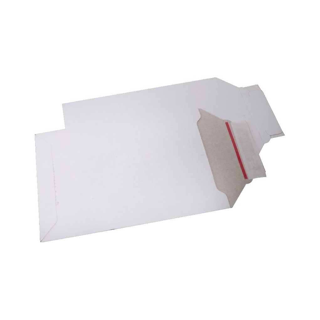 Hvid konvolut i massivt karton A4 TP230 240x315