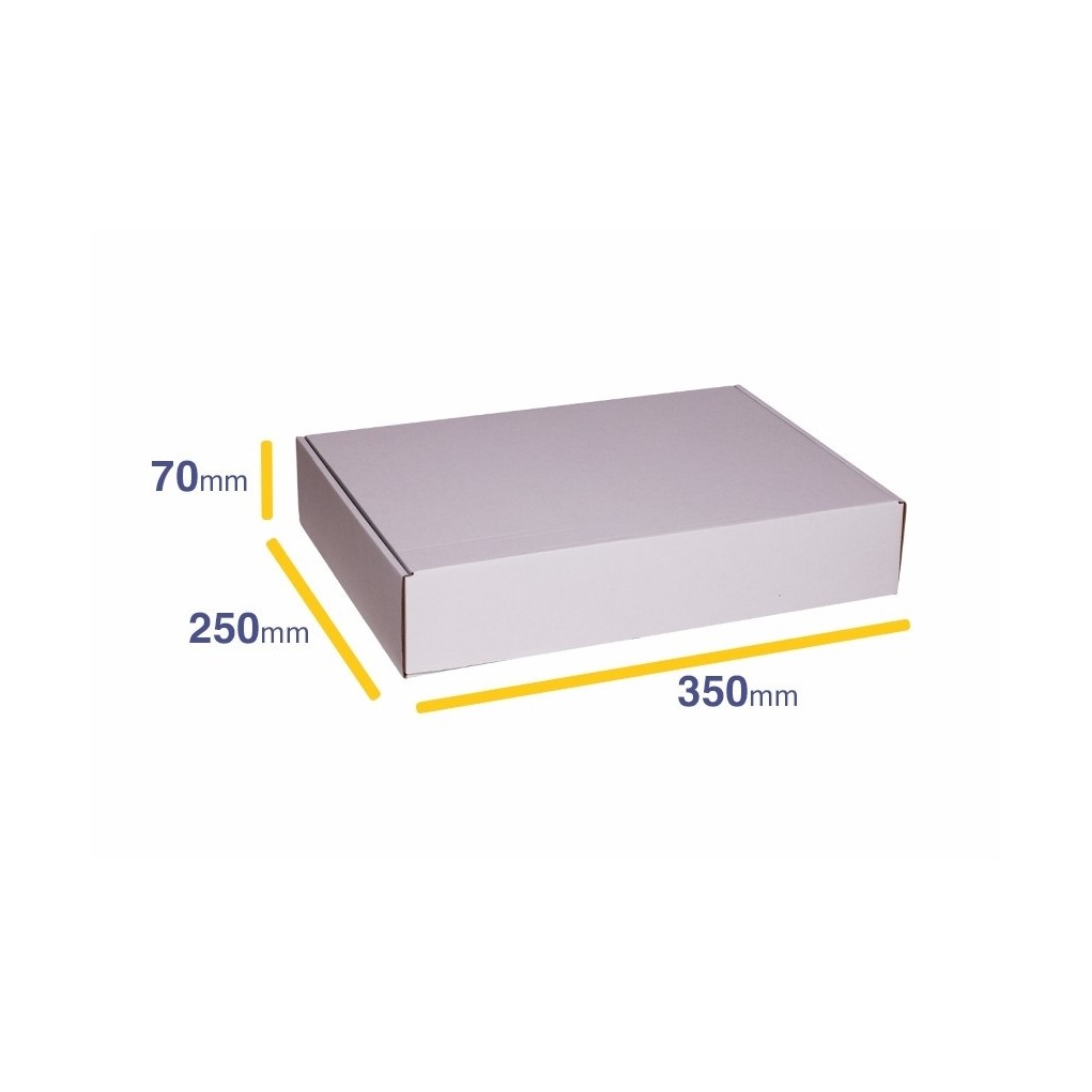 D25 divatos fehér doboz 350x250x70