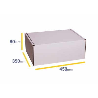 Balta pasta kaste D45 450x350x80