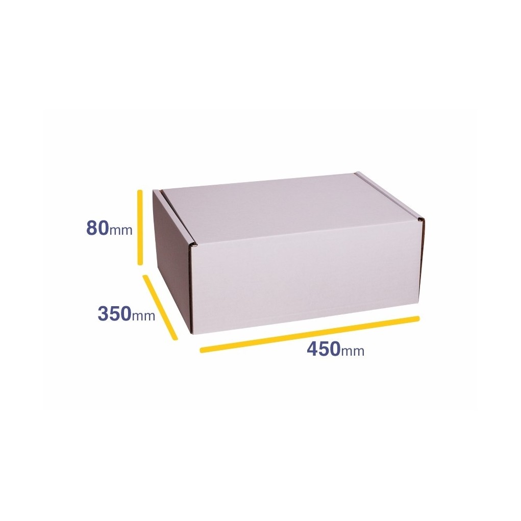 Valge postikarp D45 450x350x80