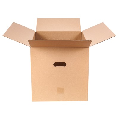 Rjava selitvena škatla z ročaji K015 600x400x400