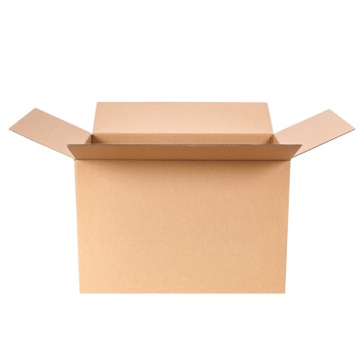 Коричнева коробка для переїзду з ручками K015 600x400x400