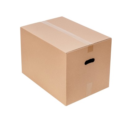 Caja de mudanza marrón con asas K015 600x400x400
