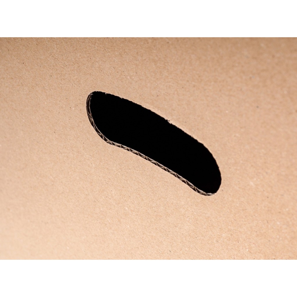 Brun flyttekasse med håndtag K015 600x400x400