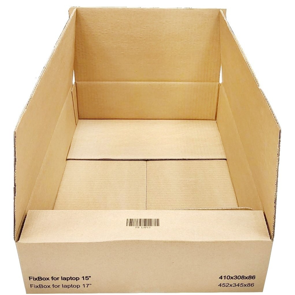 FixBox FBL15-1 exterior cardboard for shipping a 15 inch laptop