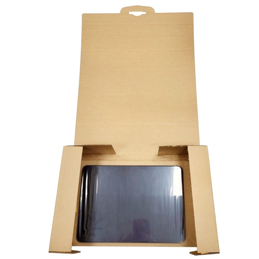 Fixbox FB60 packaging with protective foil 310x200x50 for tablet shipment