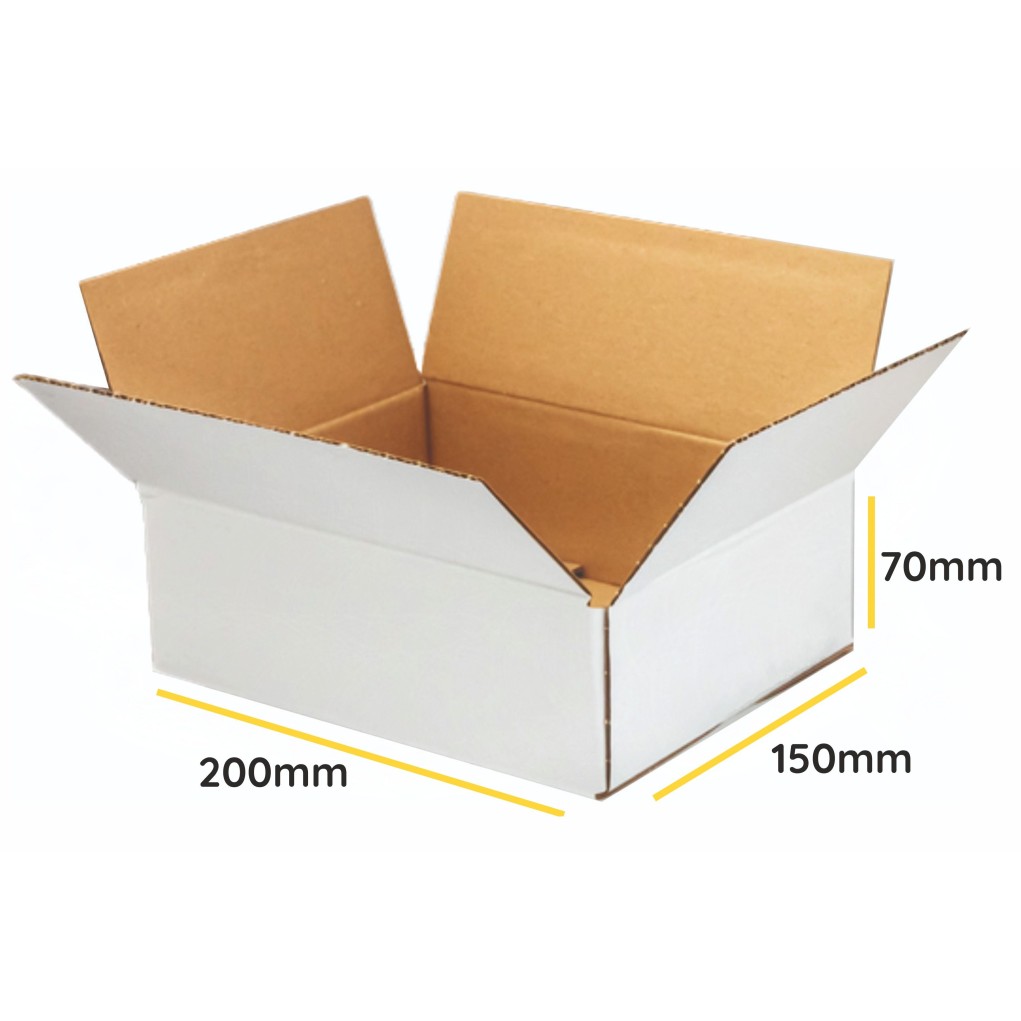 White folding cardboard K007 200x150x70