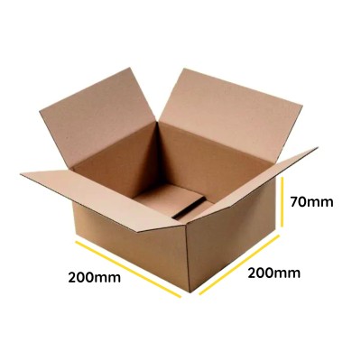 Pruun pappkast K120 200x200x70 Inpost pakiautomaadid suurus A