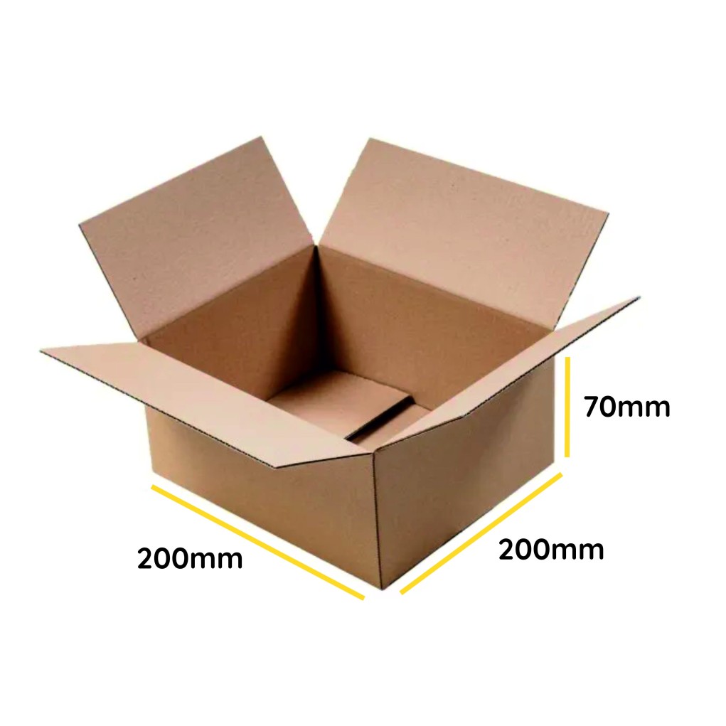 Brown cardboard box K120 200x200x70 Inpost parcel lockers size A