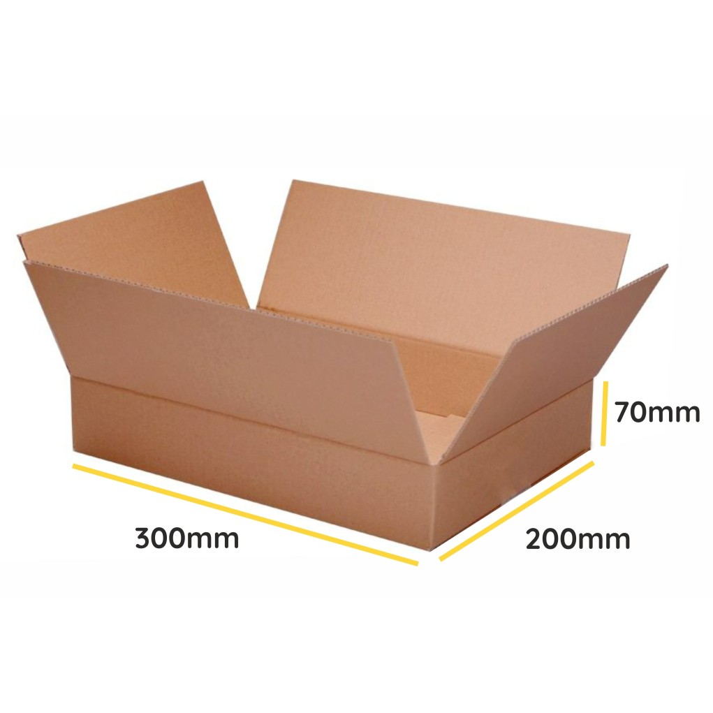 Brown folding cardboard K105 300x200x70