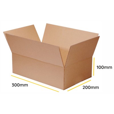 Caisse américaine brune K100 300x200x100