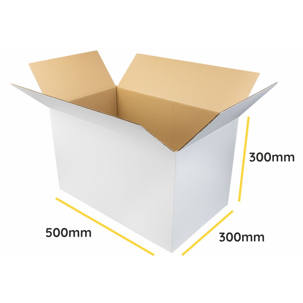 White cardboard box K041 500x300x300