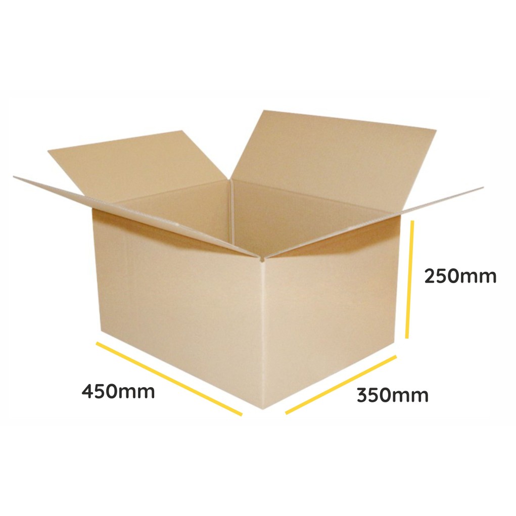 Brown hinged cardboard K030 450x350x250