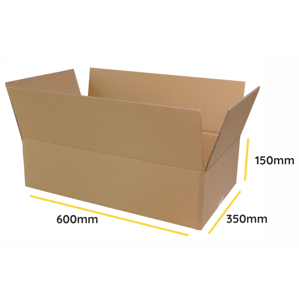 Brown flap cardboard K005 BC 600x350x150