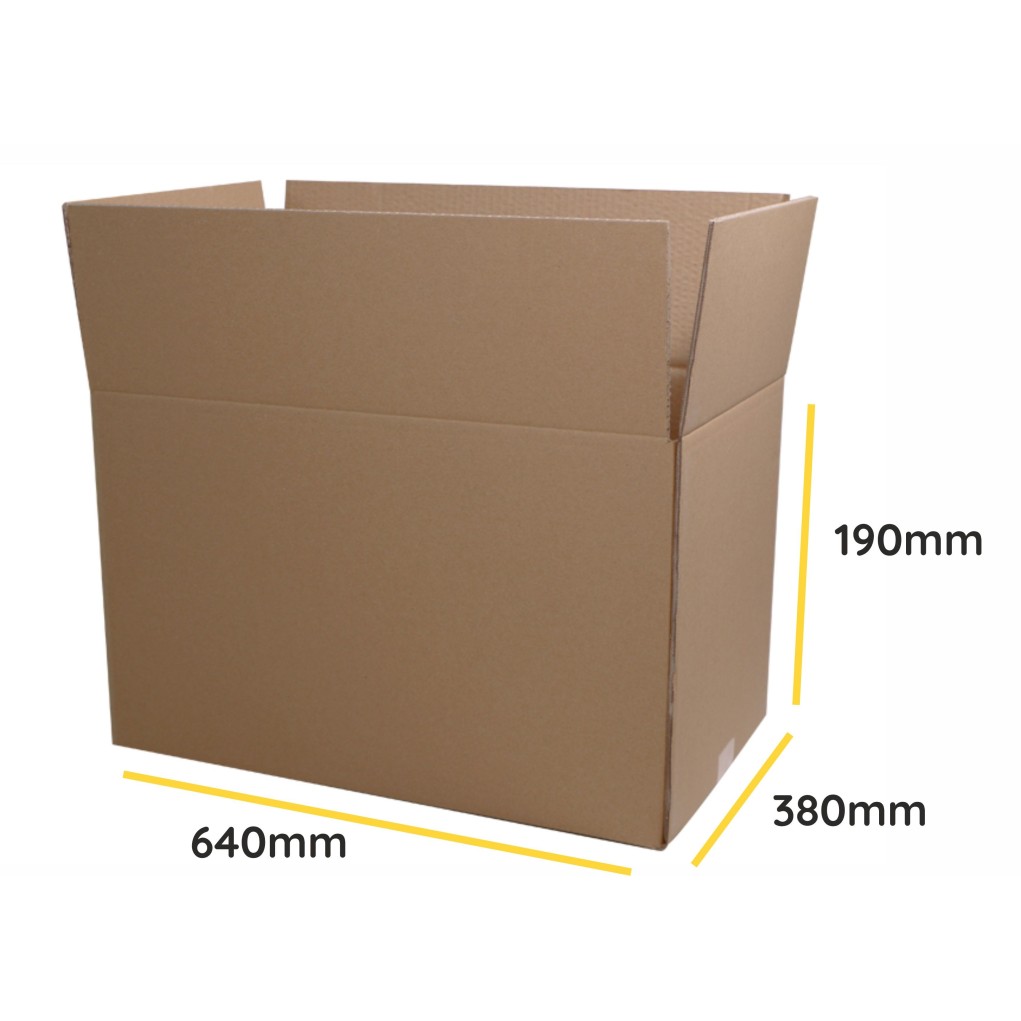 Brown flap cardboard box K003 BC 640x380x190