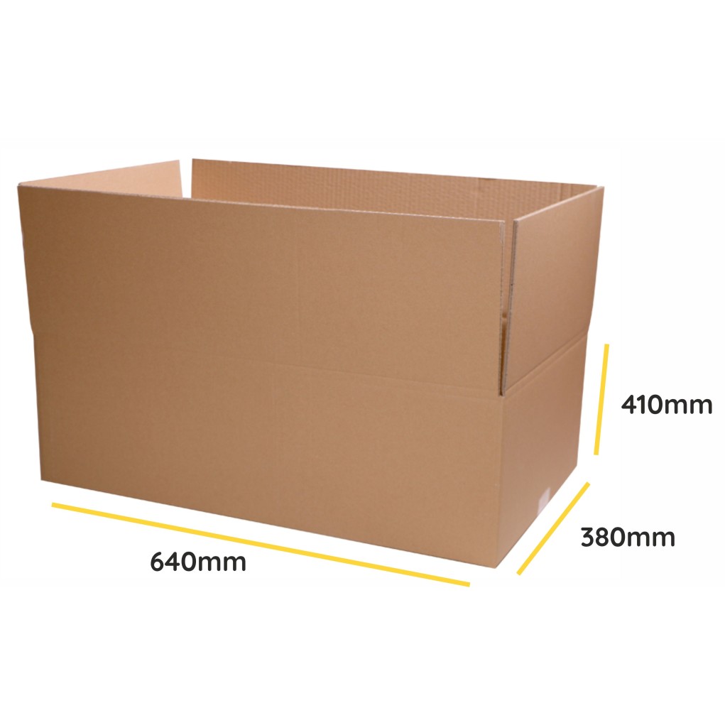 Brown folding cardboard K001 BC 640x380x410 Inpost parcel lockers Dimension C