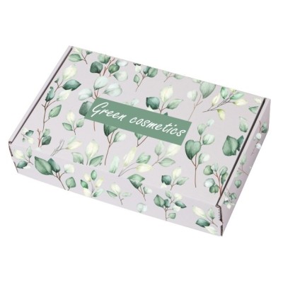 Weißer Versandkarton SendBox 427 mit Druck 290x185x70