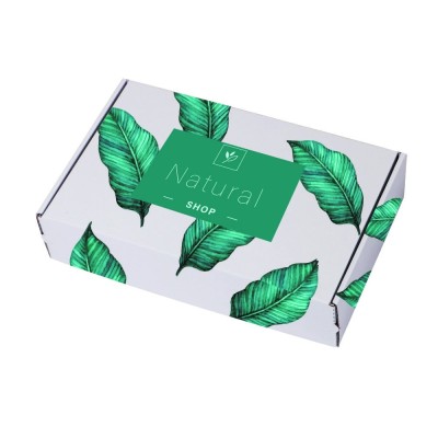 Weißer Versandkarton SendBox 427 mit Druck 290x185x70 Weißer Versandkarton SendBox 427 mit Druck 290x185x70