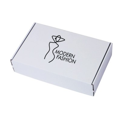 Weißer Versandkarton SendBox 427 mit Druck 290x185x70 Weißer Versandkarton SendBox 427 mit Druck 290x185x70