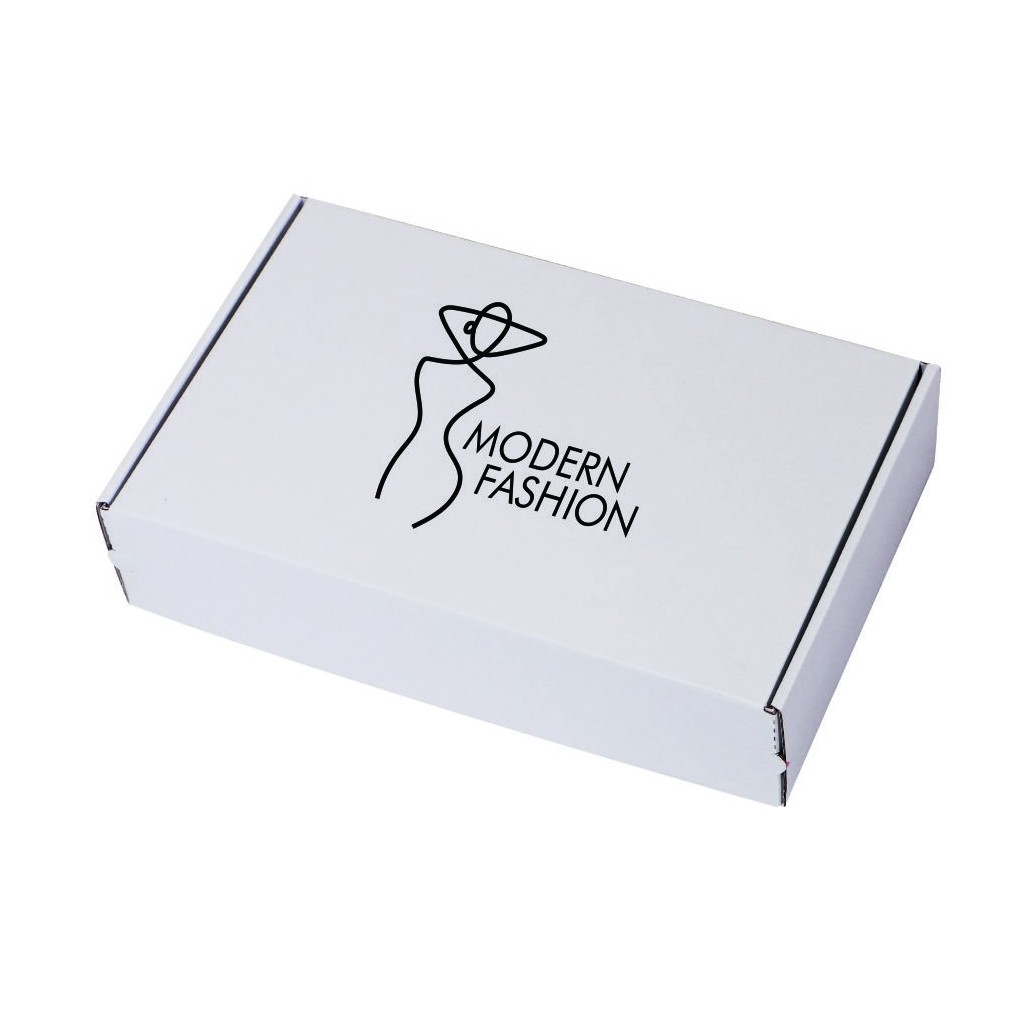 Weißer Versandkarton SendBox 427 mit Druck 290x185x70 Weißer Versandkarton SendBox 427 mit Druck 290x185x70