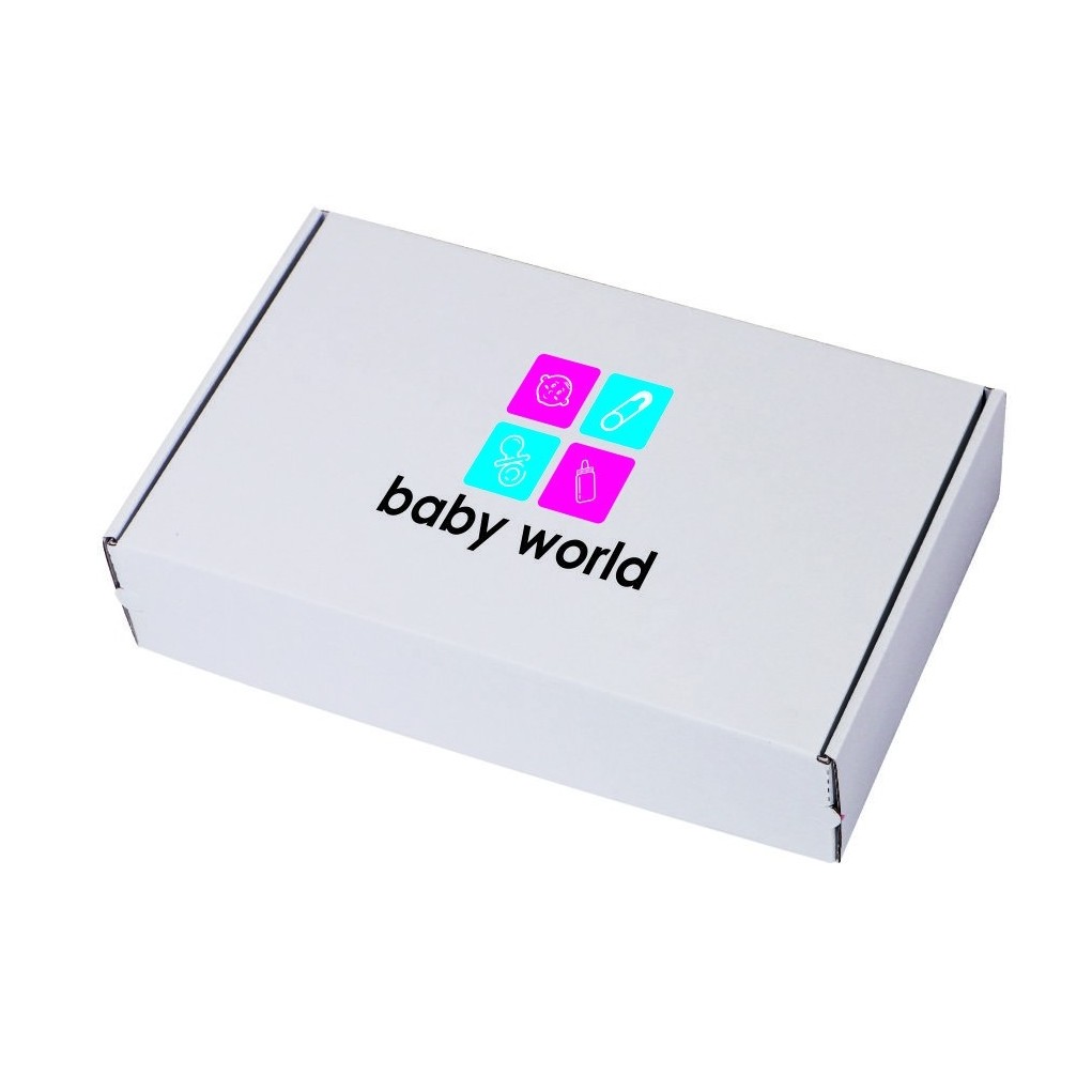 Weißer Versandkarton SendBox 427 mit Druck 290x185x70 Weißer Versandkarton SendBox 427 mit Druck 290x185x70