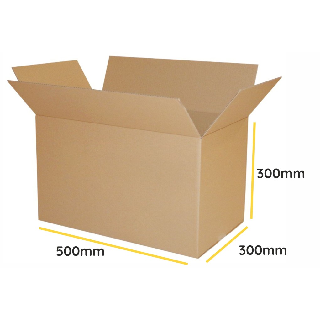 Brown folding cardboard K040 500x300x300