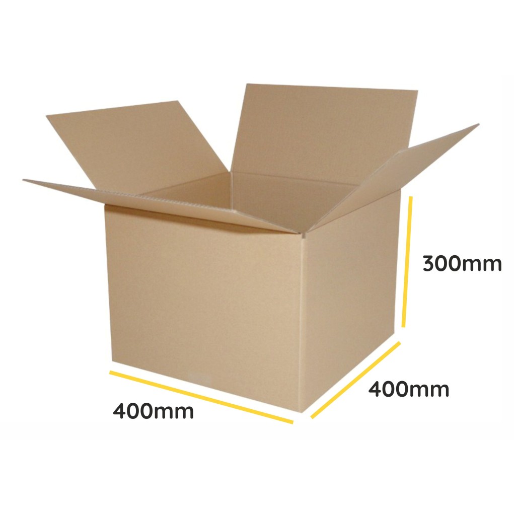 Brown folding cardboard box K055 400x400x300