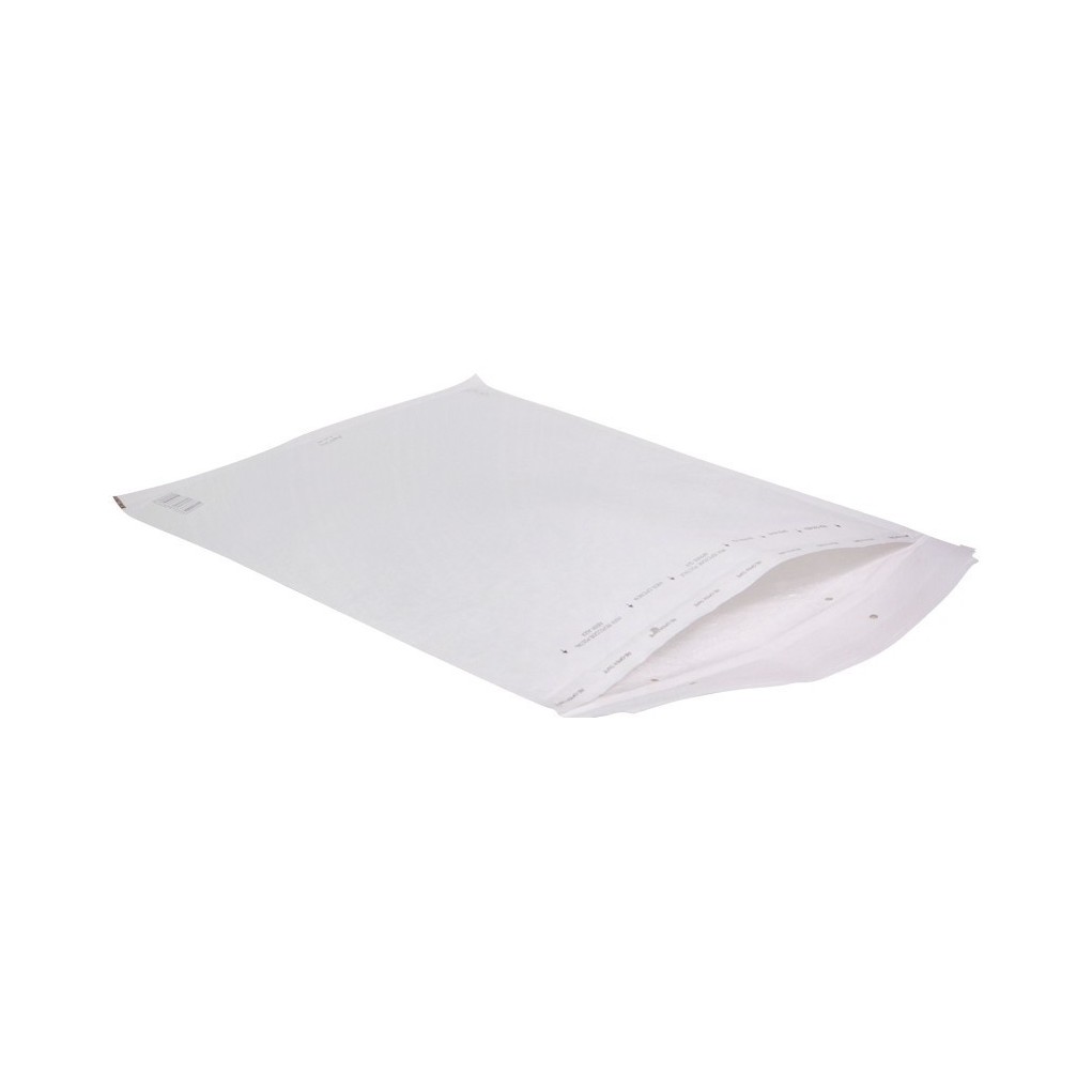 Bubbelkuvert med tryck på ena sidan 250x350 G17 vit