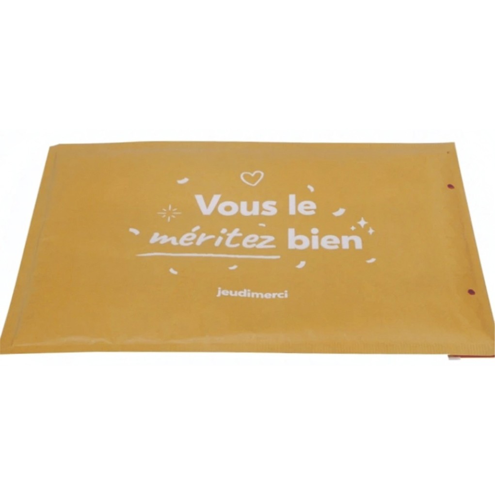 Enveloppe à bulles avec impression recto verso 200x275 D14 marron