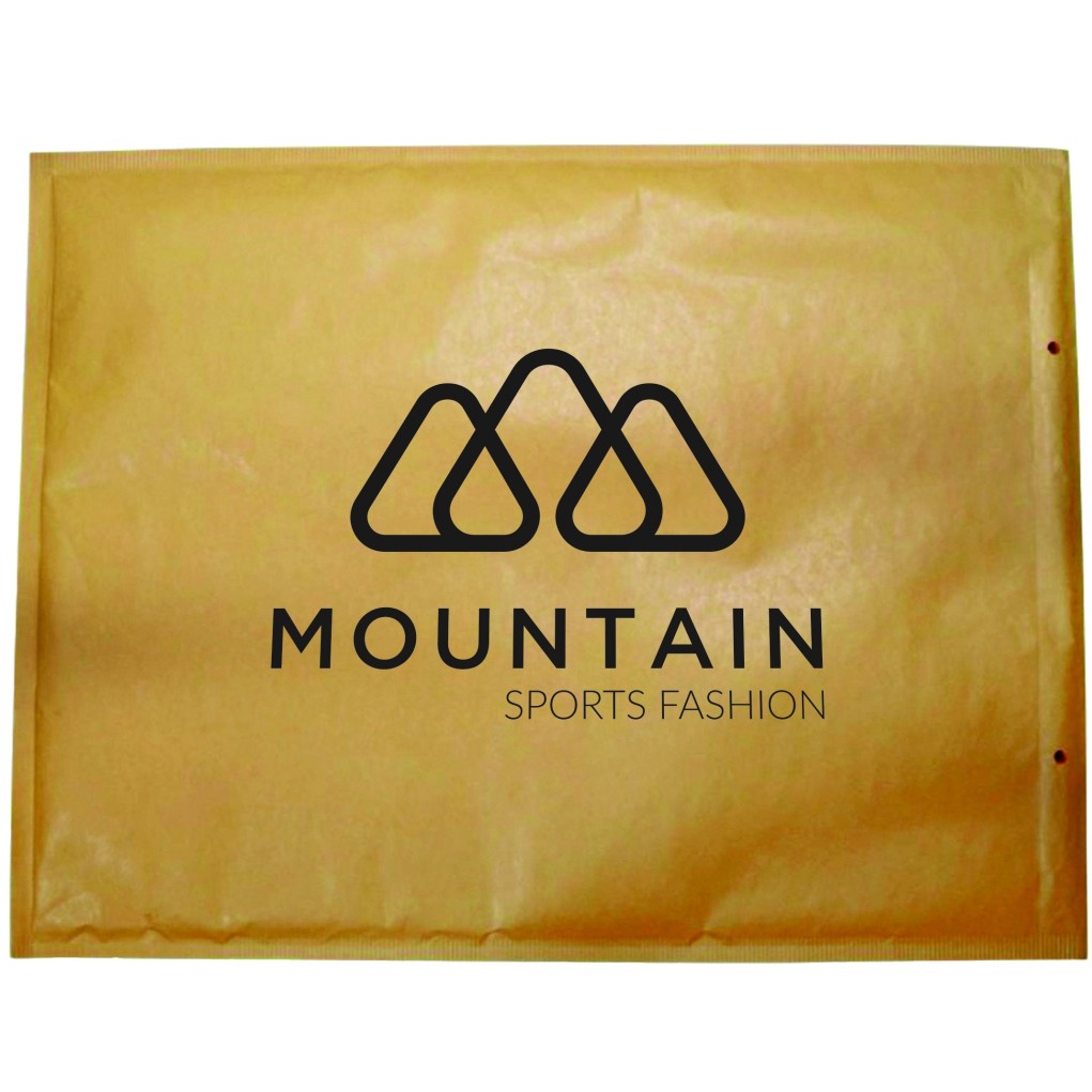 Bubble envelope printed on both sides 370x480 K20 brown Bubble envelope printed on both sides 370x480 K20 brown