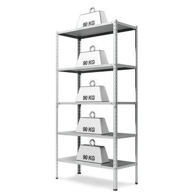 Metalen rek "Steel" 180x90x40 5P 450kg Metalen rek "Steel" 180x90x40 5P 450kg