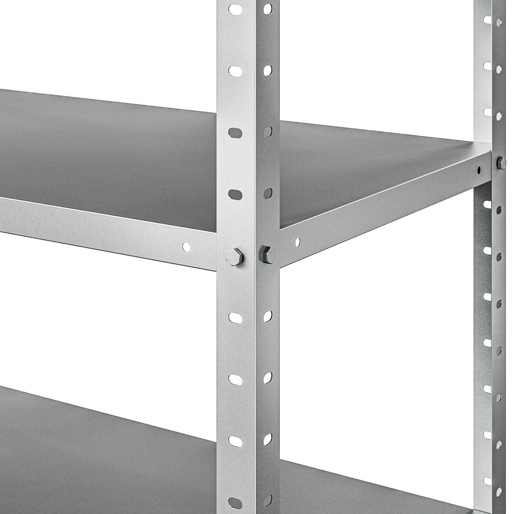 Kovový regál "Steel" 180x90x40 5P 450kg Kovový regál "Steel" 180x90x40 5P 450kg