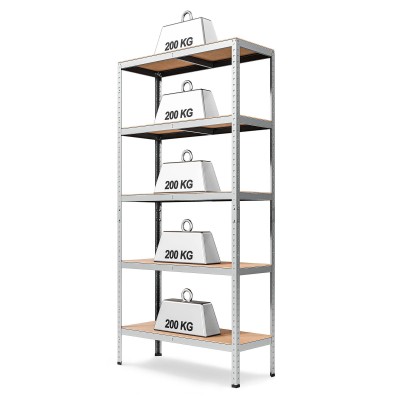 Metal rack "Standard II" 180x100x50 5P 1000 kg Metal rack "Standard II" 180x100x50 5P 1000 kg