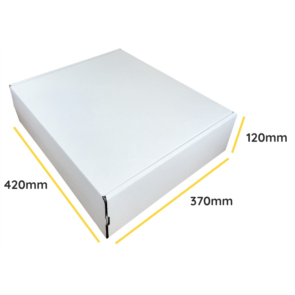 White SendBox B55 shipping box 420x370x120